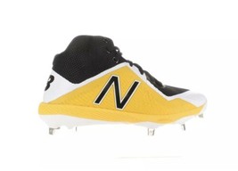 New Balance Mens M4040by4 Black/Yellow Baseball Cleats Size 5.5 (2E) - £19.77 GBP