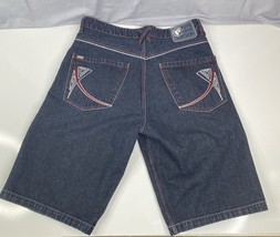 Vintage Mens Pepe Jeans Size 36&quot; x 14&quot; Denim Shorts Baggy Hip Hop Streetwear - $28.99