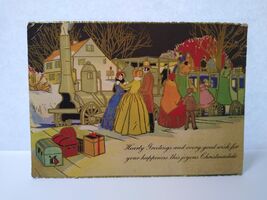 Christmas Greeting Card Steam Railroad Train Victorian Village Christmas... - $17.09