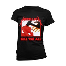 Ladies Metallica Kill Em All Tracks (Black) Official Tee T-Shirt Womens Girls - $41.04