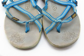 KEEN Sz 38 M Blue Sport Sandals Fabric Women Sandals - £15.75 GBP