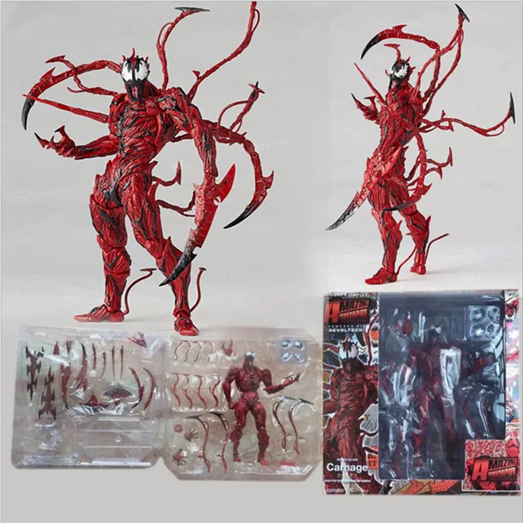 Disney Anime Red Venom Carnage in Movie The Amazing SpiderMan BJD Joints Movable - £23.62 GBP