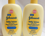 2X Johnson&#39;s Baby Lotion Shea and Cocoa Butter 15 Oz Each  - £35.34 GBP