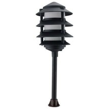 ORBIT Lighting - 2040-F-BK BLACK Aluminum 4 Tier Pagoda, 20W  G4 LAMPS - $678.27 MXN