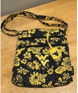 Vera Bradley WVU Quilted Triple Zip Hipster Collegiate Mountaineers - $94.35 CAD