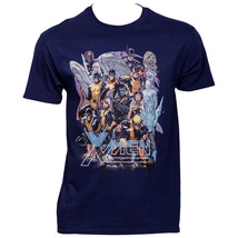 X-Men Past and Future United Men&#39;s T-Shirt Blue - £27.34 GBP