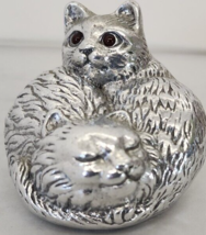 Arthur Court Designs Cat Figurine Cuddling Cats Paper Weight Vintage 1992 Signed - £18.84 GBP
