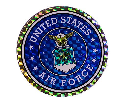 U.S. Air Force Emblem Reflective Decal Bumper Sticker - $3.45