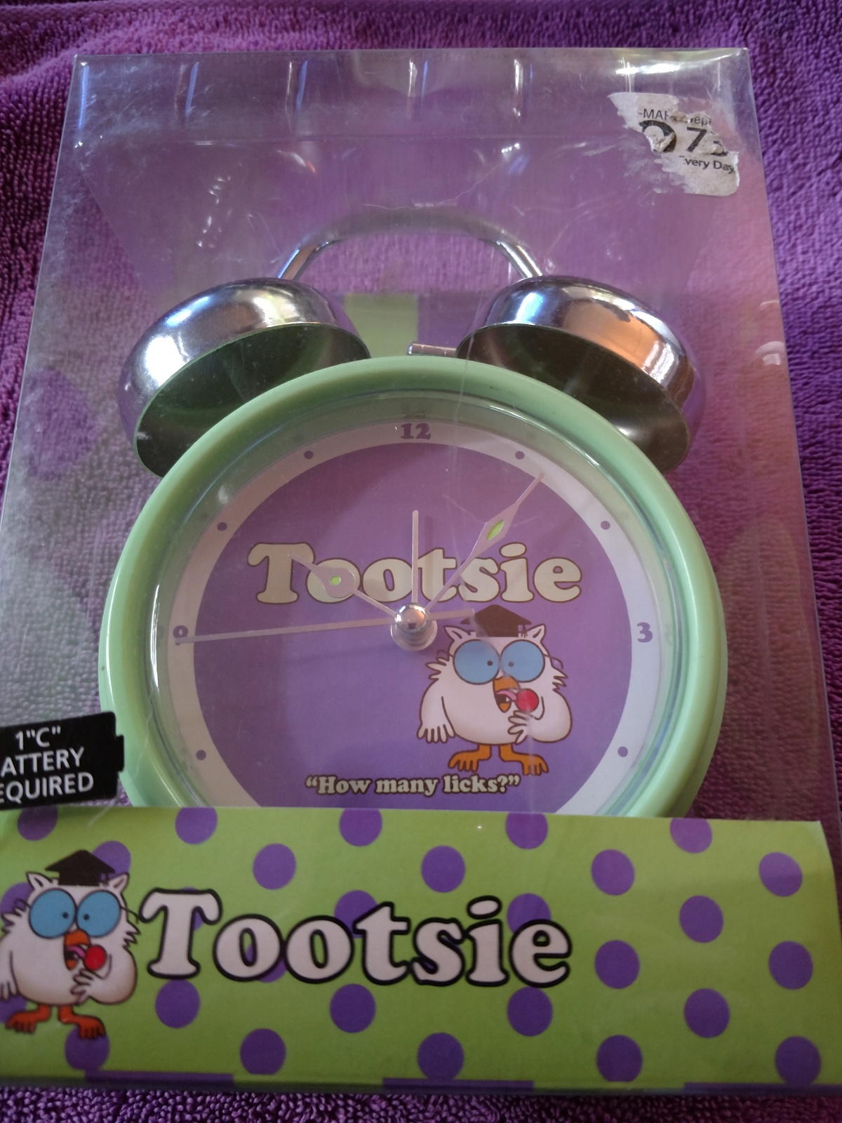 Tootsie Alarm Clock - $13.66