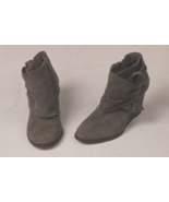 Sole Society So Pegie Gray Suede Leather Ankle Boots Booties Twist Knot ... - $443.01 MXN