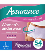 Assurance Incontinence Pads Large - Pack of 54 - £26.58 GBP