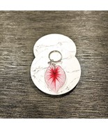 Caladium Bicolor Acrylic Keyring - $10.97 CAD