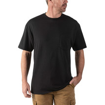 Walls Short Sleeve Working Man&#39;s Pocket Tees MEDIUM Black 2 Pack New In Pkg - $24.18
