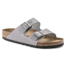 Birkenstock men&#39;s arizona leather sandal in Stone Coin - size 45 - £77.74 GBP