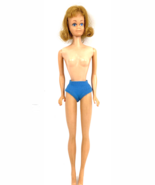 Vintage Midge Doll Blonde Straight Leg Original Blue Swimsuit 1960 Barbi... - €48,06 EUR
