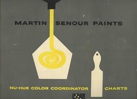 Martin Senour Paints Nu Hue Color Coordinator Charts Wire Bound Book 1949 - $97.02