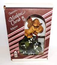 Htf 1986 Fontanini Mistletoe Cherub By Roman In Box ~Angel~ Christmas~ - £34.03 GBP