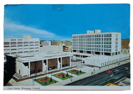 Postcard Civic Centre Winnipeg Canada Posted 1981 Stamp Writing A3 - $5.17