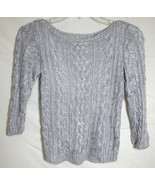 Ralph LAUREN Silver Sparkle Sweater Knit Sleeve Metallic Pullover Child ... - $40.39 CAD