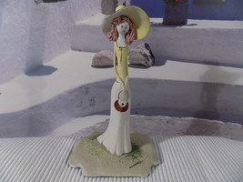 ZAMPIVA LADY / GIRL WITH HAT AND PURSE FIGURINE - ITALY - EXCELLENT - $44.50