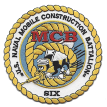 4&quot; Navy 6TH Mobile Construction Battalion Mcb Embroidered Patch - £23.44 GBP