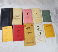 8 Milwaukee Road Kansas City Southern Railroad Employee Booklet Timetables 1940s - £21.89 GBP