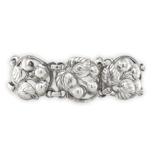Sterling Kalo Cherries Link Bracelet Handwrought by Bjarne Axness (#J6841) - $9,573.29 MXN