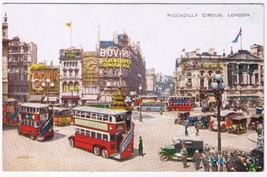 United Kingdom UK Postcard Picadilly Circus Bovril Valesque - $3.95