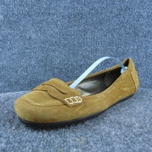Merona  Women Flat Shoes Brown Leather Slip On Size 8.5 Medium - £19.78 GBP