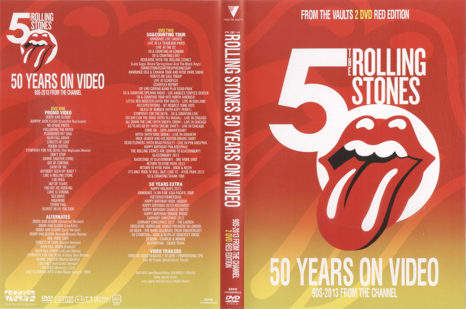 The Rolling Stones 50 Years On Video 90s - 2013 DVD Very Rare Promos and... - $25.00