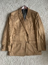 Lauren Ralph Lauren Sport Coat Suit Jacket Blazer Brown 44R Paisley Lined - £32.52 GBP