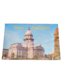 Postcard Illinois State Capitol Building Springfield Illinois Chrome Unposted - £5.67 GBP