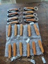 Lot Of 19 Wood Handle Pocket Knives Personalized Great Smoky Mountains - $79.19