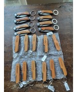 Lot Of 19 Wood Handle Pocket Knives Personalized Great Smoky Mountains - $79.19