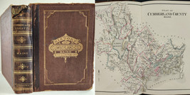 1880 Antique Cumberland County Me History Shaker Village Indian Genealogy - £233.45 GBP