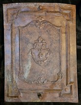 Bronze Colored Stamped Steel Fireplace Antique Cover - $1,808.69 MXN