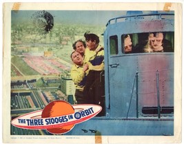 *THE THREE STOOGES IN ORBIT (1962) Moe, Larry &amp; Curly-Joe Ride UFO With ... - $20.00
