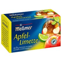 Messmer Tea Apple Lime 20 Tea bags/ 1 Box Made In Germany Free Shipping - $9.36
