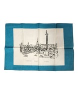 Vintage Linen Napkin Place Setting Trafalgar Square London England Souvenir - $16.66