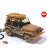   RARE CUSTOM KEYCHAIN  DESERT SAND JEEP WRANGLER  GREAT GIF - $58.98