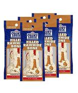 CHEWY LOUIE PB &amp; J Filled Rawhide Bone 6pk - Natural Beef Bone with Prot... - $34.99