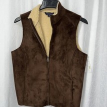 Lands&#39; End Women&#39;s Vest Brown Size 10 - 12 - £15.82 GBP