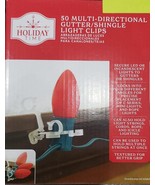 Holiday Time Advanced Multi-Directional Gutter/Shingle Light Clips, 50 C... - £9.51 GBP