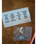 SHO-ME WIG-WAG Light Bar Switch Control Panel Labels Sticker w/ hardware... - $15.19