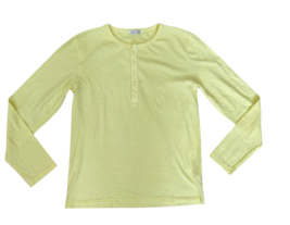 Cotton Citizen Womens Top Long Sleeve Everyday Cozy Solid Yellow Size M - £33.33 GBP