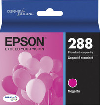 NEW Epson 288 MAGENTA Standard Capacity Ink Cartridge DuraBrite Ultra EXP 3/22 - $20.74
