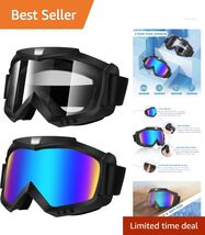 2 Pack Dirt Bike Goggles - Windproof Racing Glasses for All Outdoor Adve... - $39.55