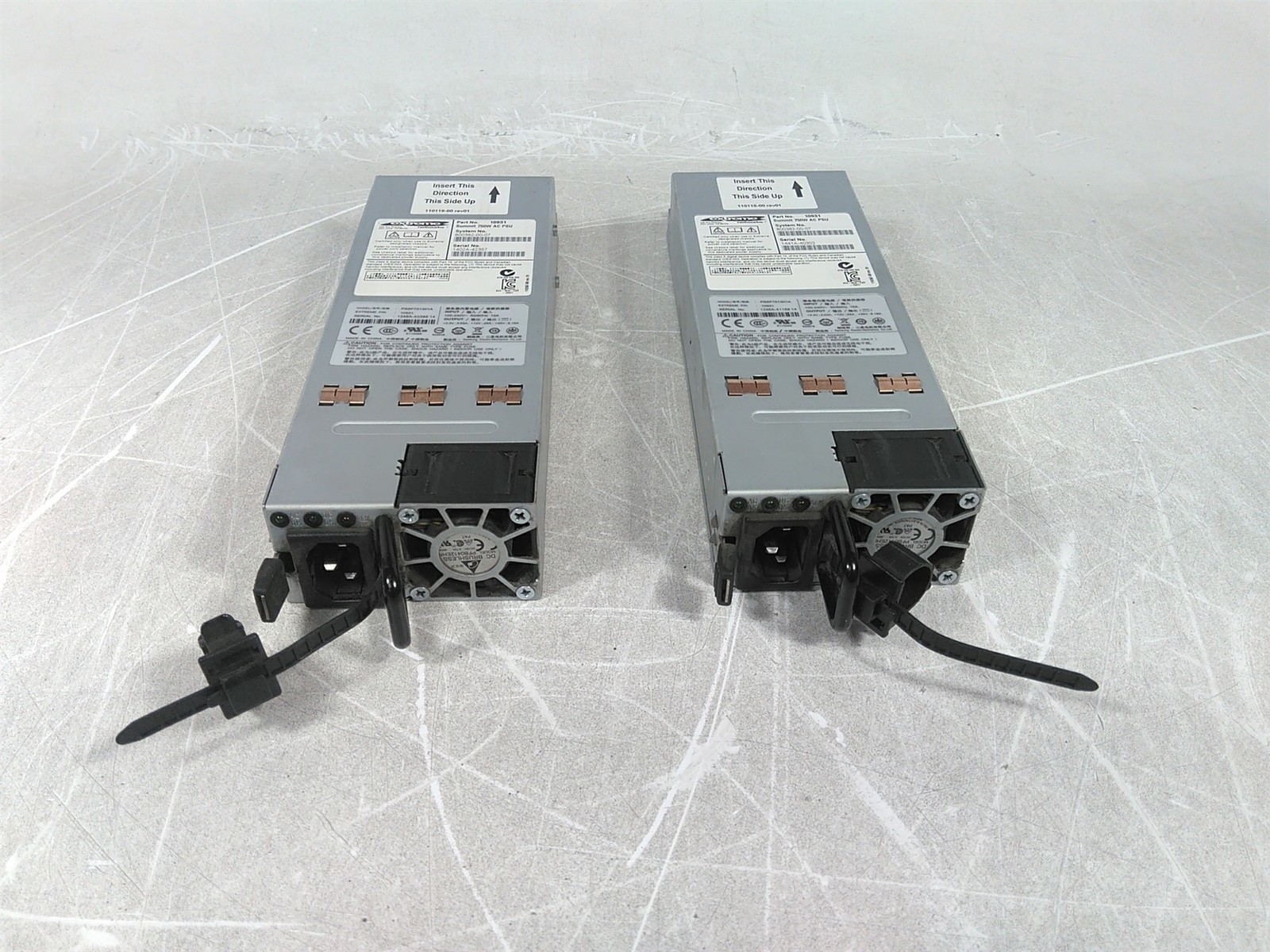 Lot of 2x Extreme Networks 10931 750W AC Power Supply Defective AS-IS fo... - $104.24