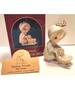 Precious Moments DASHING THROUGH THE SNOW Christmas Ornament #521574  3&quot;... - $9.99
