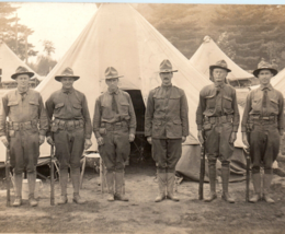 World War I Soldiers Rifles Tent Camp U.S. Army Real Photo Postcard RPPC - £11.70 GBP
